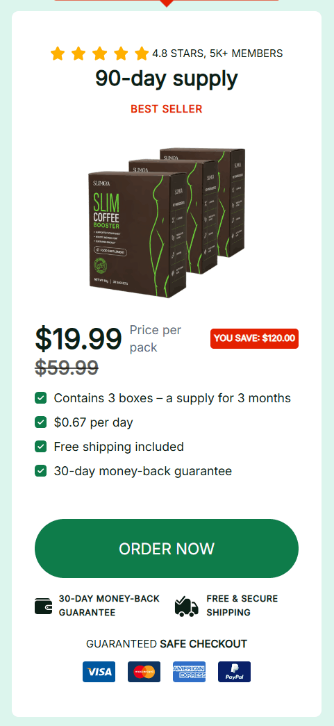 Slimqa Coffee Booster offer price 